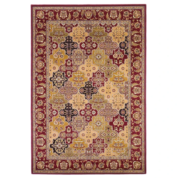 Kas Cambridge 7325 Red Kashan Panel Area Rug 7'7" Round