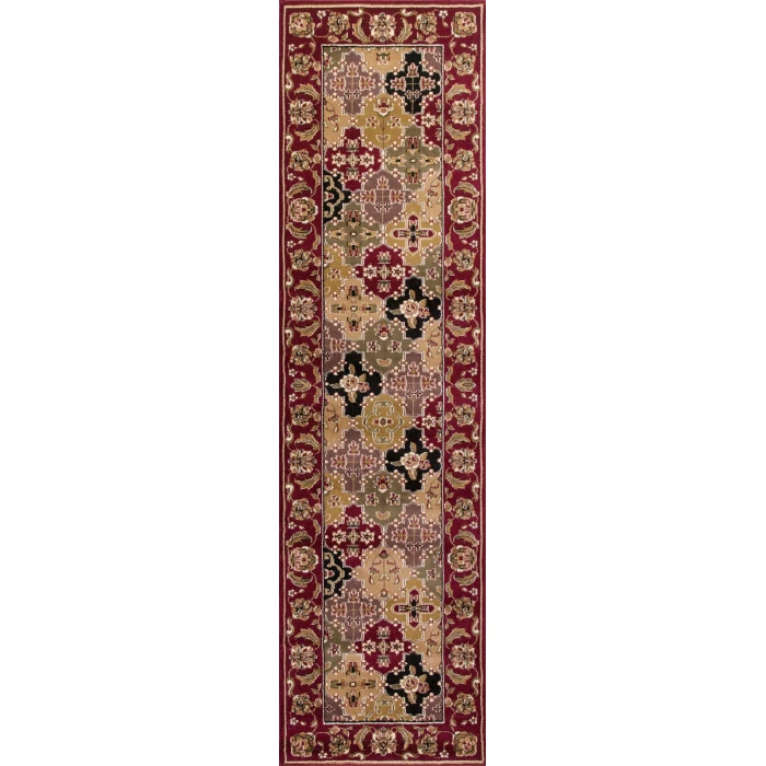 Kas Cambridge 7325 Red Kashan Panel Area Rug 7'7" Round