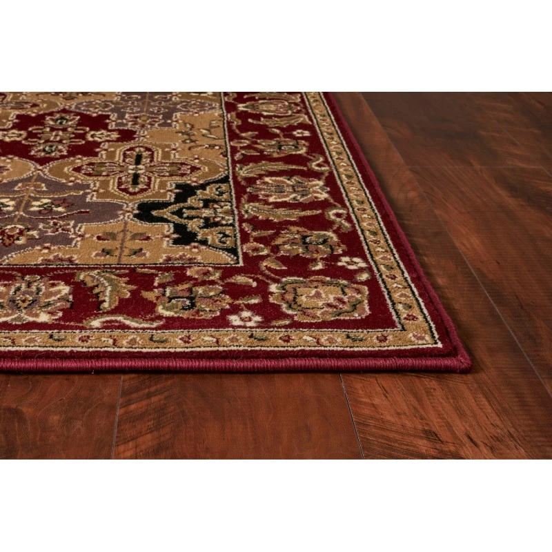 Kas Cambridge 7325 Red Kashan Panel Area Rug 2'2" x 7'11" Runner