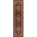 Kas Cambridge 7326 Red/Beige Kashan Medallion Area Rug 2'2" x 7'11" Runner