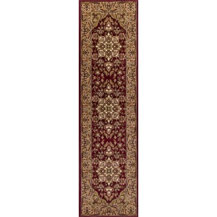 Kas Cambridge 7326 Red/Beige Kashan Medallion Area Rug 2'2" x 7'11" Runner