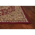 Kas Cambridge 7326 Red/Beige Kashan Medallion Area Rug 2'2" x 7'11" Runner