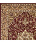 Kas Cambridge 7326 Red/Beige Kashan Medallion Area Rug 3'3" x 4'11"