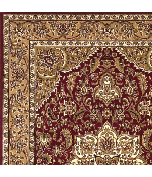 Kas Cambridge 7326 Red/Beige Kashan Medallion Area Rug 3'3" x 4'11"