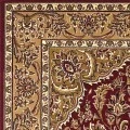 Kas Cambridge 7326 Red/Beige Kashan Medallion Area Rug 2'2" x 7'11" Runner