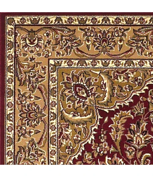 Kas Cambridge 7326 Red/Beige Kashan Medallion Area Rug 3'3" x 4'11"