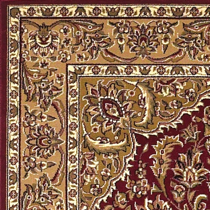 Kas Cambridge 7326 Red/Beige Kashan Medallion Area Rug 7'7" x 10'10"