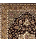 Kas Cambridge 7327 Black/Beige Kashan Medallion Area Rug 3'3" x 4'11"