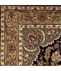 Kas Cambridge 7327 Black/Beige Kashan Medallion Area Rug 3'3" x 4'11"