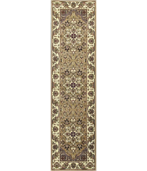 Kas Cambridge 7328 Beige/Ivory Kashan Medallion Area Rug 7'7" Round