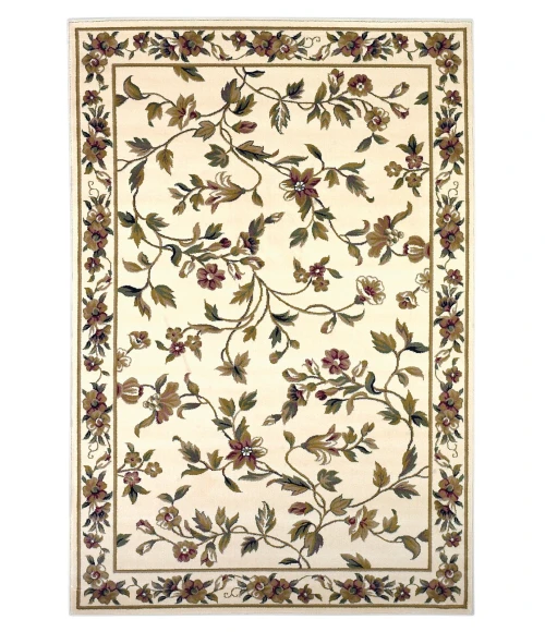 Kas Cambridge 7331 Ivory Floral Vine Area Rug 2'3" x 3'3"