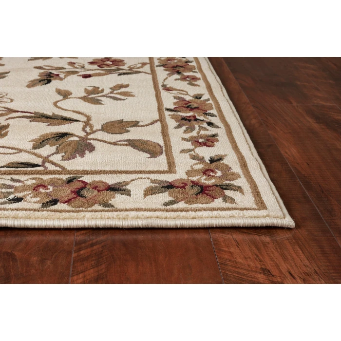 Kas Cambridge 7331 Ivory Floral Vine Area Rug 2'2" x 7'11" Runner