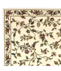 Kas Cambridge 7331 Ivory Floral Vine Area Rug 2'3" x 3'3"