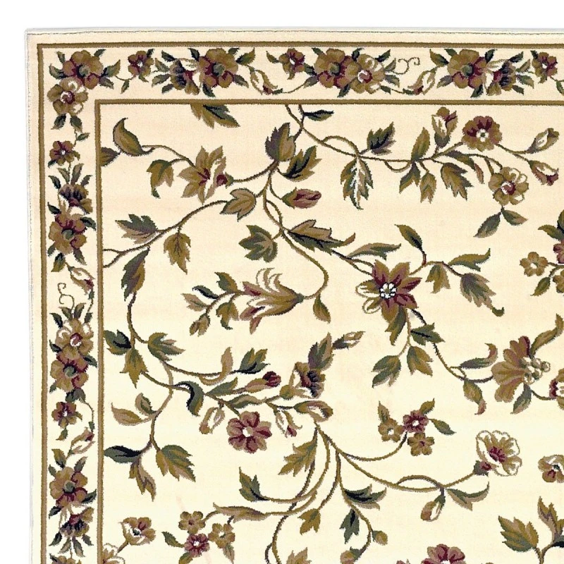 Kas Cambridge 7331 Ivory Floral Vine Area Rug 2'2" x 7'11" Runner