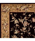 Kas Cambridge 7336 Black/Beige Floral Delight Area Rug 3'3" x 4'11"