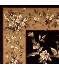 Kas Cambridge 7336 Black/Beige Floral Delight Area Rug 3'3" x 4'11"