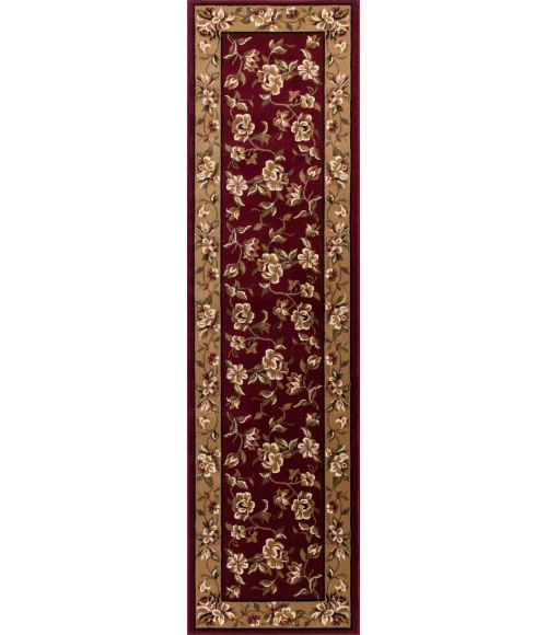 Kas Cambridge 7337 Red/Beige Floral Delight Area Rug 7'7" x 10'10"