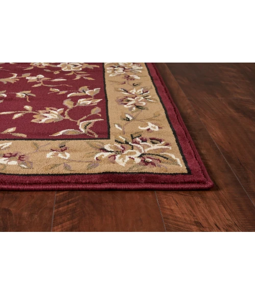 Kas Cambridge 7337 Red/Beige Floral Delight Area Rug 7'7" x 10'10"