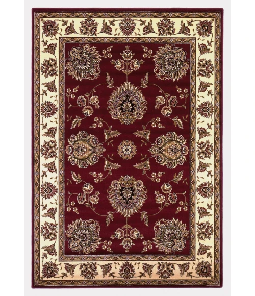 Kas Cambridge 7340 Red/Ivory Floral Mahal Area Rug 20" x 31"