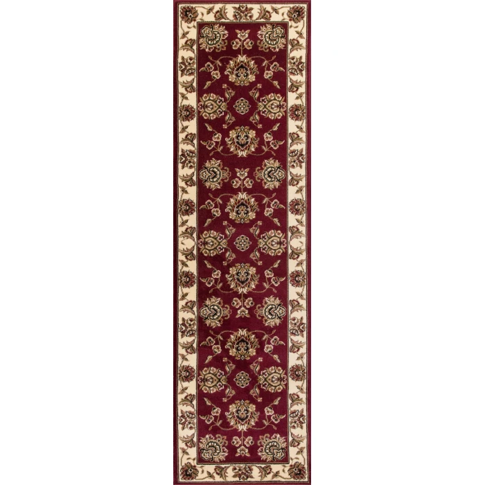 Kas Cambridge 7340 Red /Ivory Floral Mahal Area Rug 2'2" x 7'11" Runner