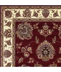 Kas Cambridge 7340 Red/Ivory Floral Mahal Area Rug 20" x 31"