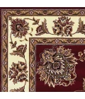 Kas Cambridge 7340 Red/Ivory Floral Mahal Area Rug 20" x 31"