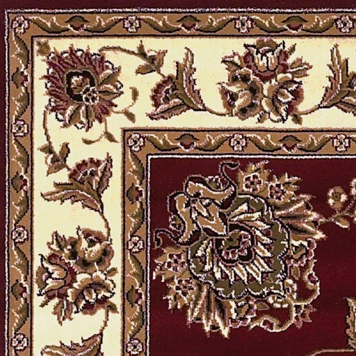 Kas Cambridge 7340 Red /Ivory Floral Mahal Area Rug 2'2" x 7'11" Runner