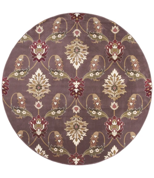 Kas Cambridge 7363 Plum Palazzo Area Rug 7'7" Octagon
