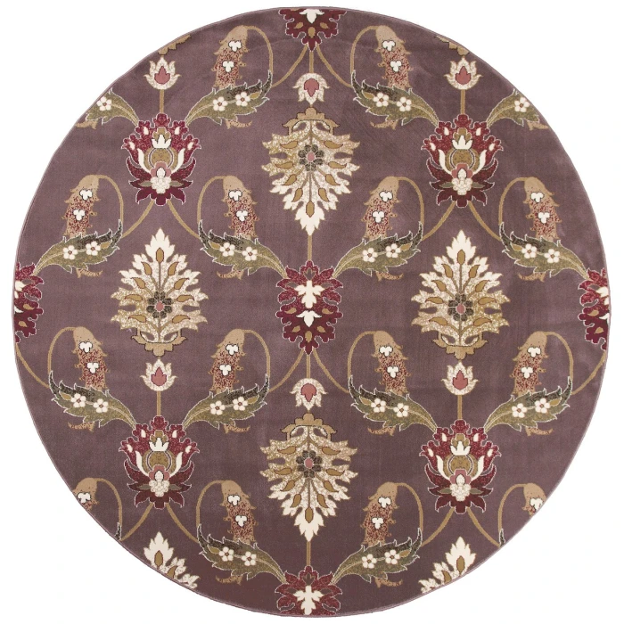 Kas Cambridge 7363 Plum Palazzo Area Rug 7'7" Octagon