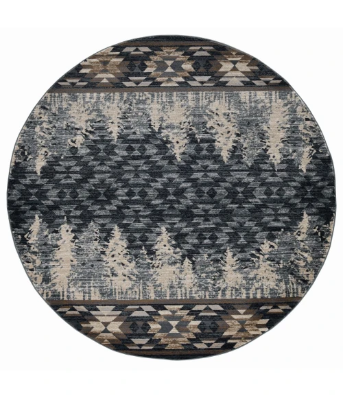 Kas Chester 5636 Slate Blue Pines Area Rug 7'10" x 9'10"