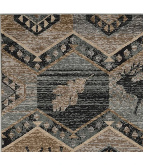 Kas Chester 5637 Seafoam Woodlands Area Rug 2' x 7'7" Runner