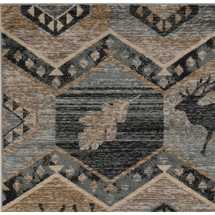Kas Chester 5637 Seafoam Woodlands Area Rug 2' x 7'7" Runner