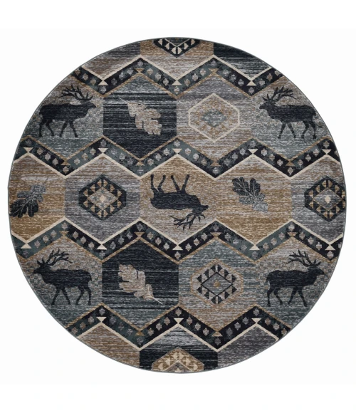 Kas Chester 5637 Seafoam Woodlands Area Rug 2' x 7'7" Runner