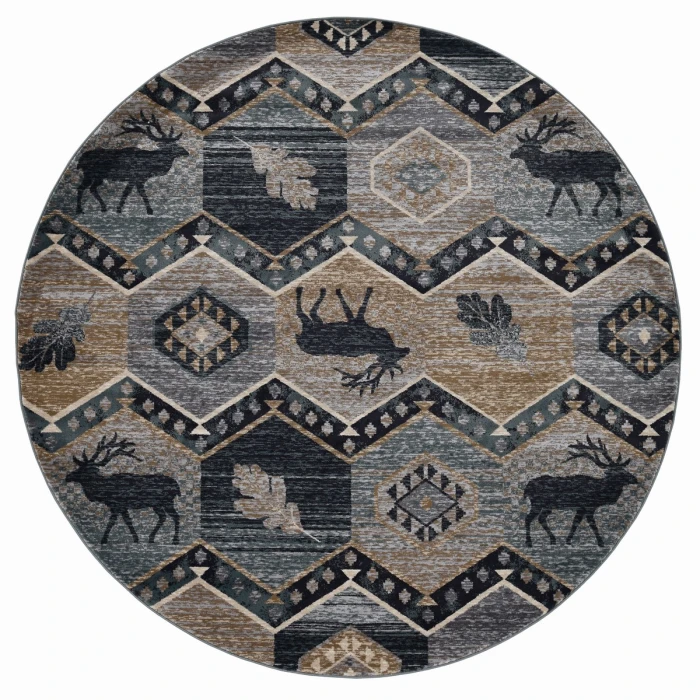 Kas Chester 5637 Seafoam Woodlands Area Rug 2' x 7'7" Runner