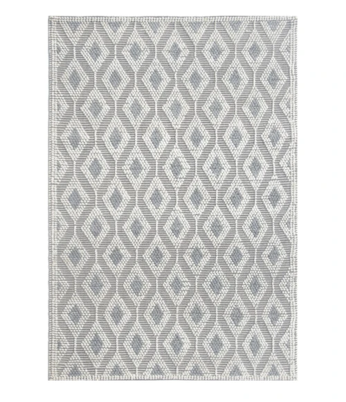 Kas Chloe 7723 Ivory Grey Trellis Area Rug 9' x 13'