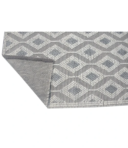 Kas Chloe 7723 Ivory Grey Trellis Area Rug 9' x 13'