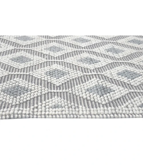 Kas Chloe 7723 Ivory Grey Trellis Area Rug 9' x 13'