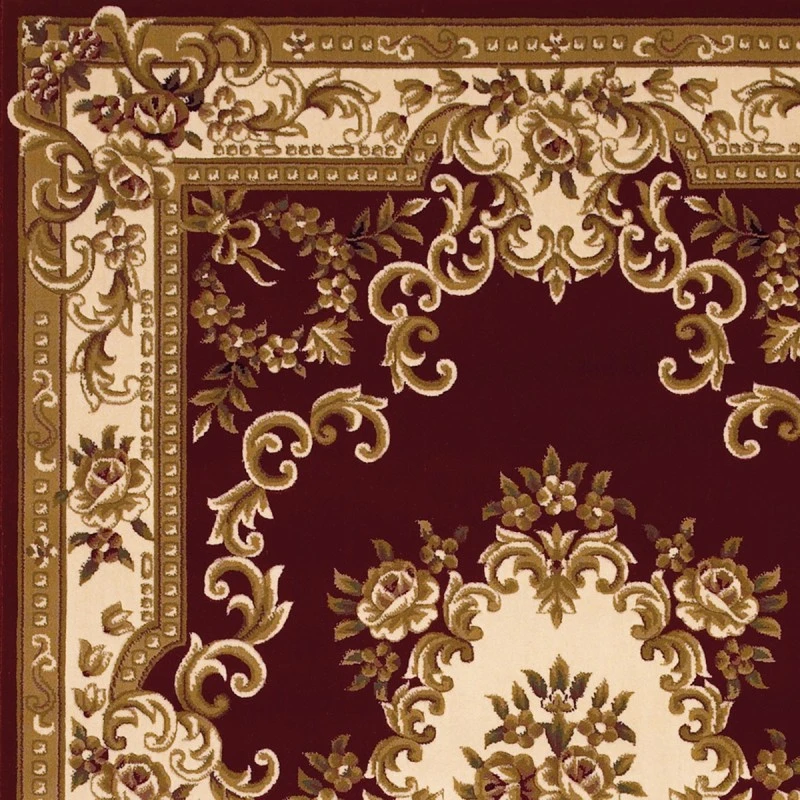 Kas Corinthian 5308 Red/Ivory Aubusson Area Rug 2'2" x 7'11" Runner