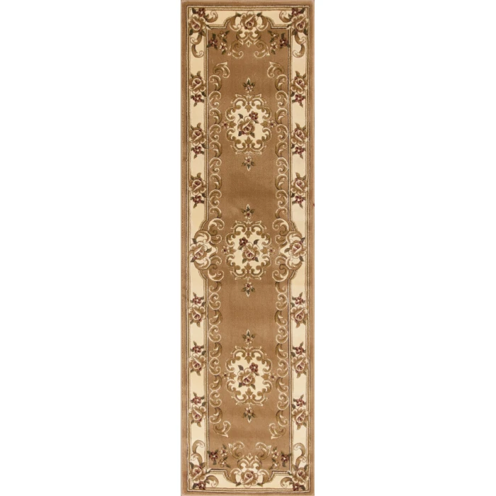 Kas Corinthian 5309 Beige/Ivory Aubusson Area Rug 2'2" x 7'11" Runner