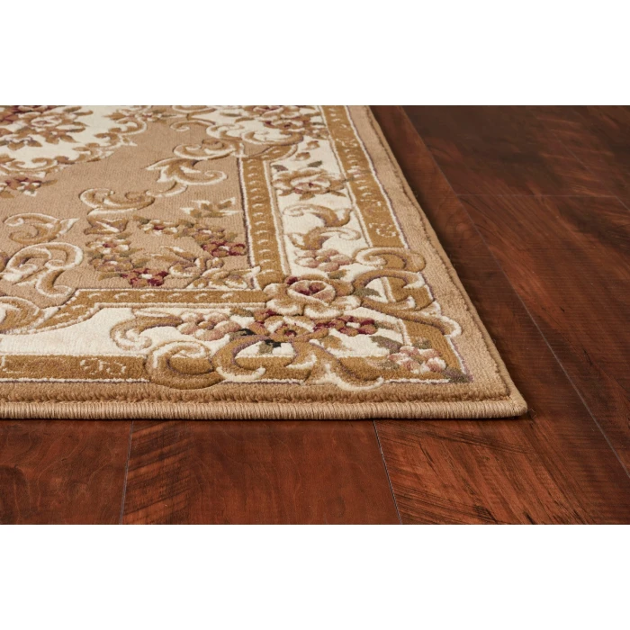 Kas Corinthian 5309 Beige/Ivory Aubusson Area Rug 2'2" x 7'11" Runner