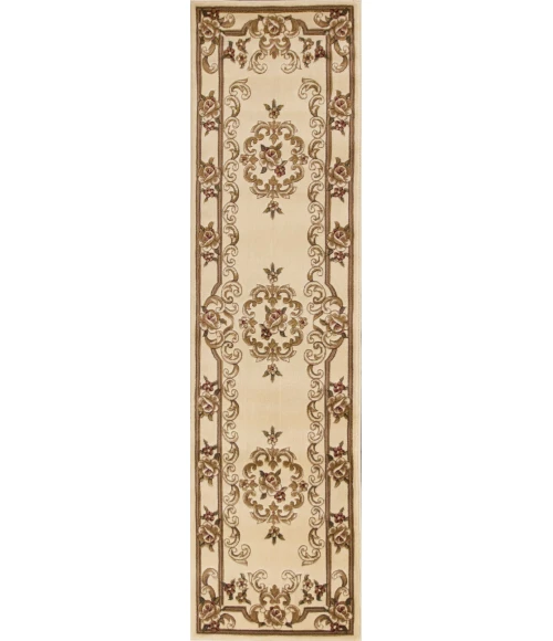 Kas Corinthian 5311 Ivory Aubusson Area Rug 2'2" x 7'11" Runner