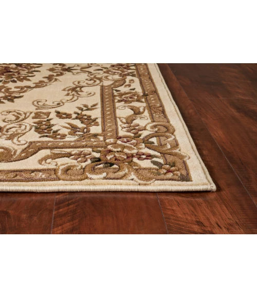 Kas Corinthian 5311 Ivory Aubusson Area Rug 2'2" x 7'11" Runner