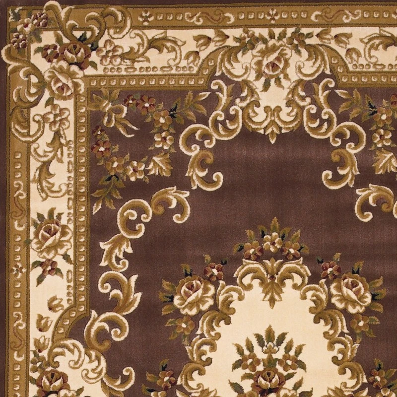 Kas Corinthian 5313 Plum/Ivory Aubusson Area Rug 2'3" x 3'3"