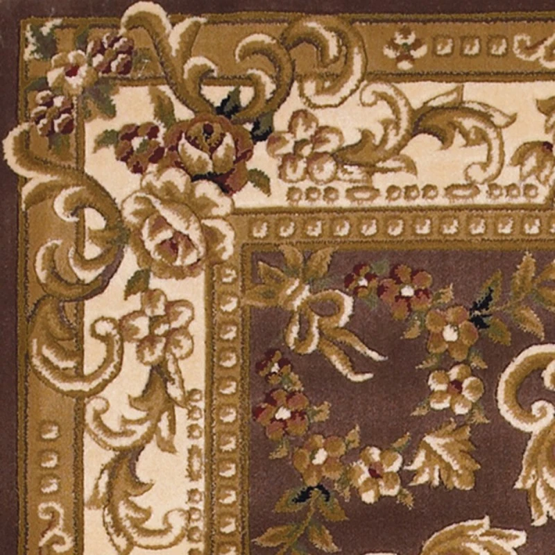 Kas Corinthian 5313 Plum/Ivory Aubusson Area Rug 2'3" x 3'3"