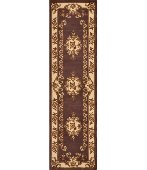 Kas Corinthian 5313 Plum/Ivory Aubusson Area Rug 2'3" x 3'3"