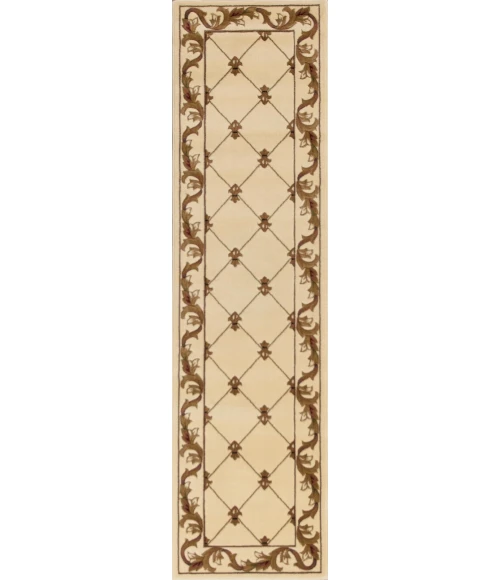 Kas Corinthian 5318 Ivory Fleur-De-Lis Area Rug 7'7" Round