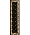 Kas Corinthian 5321 Black Fleur-De-Lis Area Rug 5'3" x 7'7"