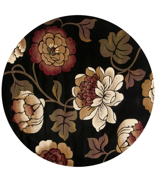 Kas Corinthian 5351 Black Bella Area Rug 5'3" x 7'7"