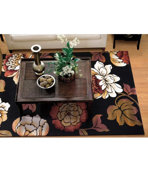 Kas Corinthian 5351 Black Bella Area Rug 5'3" x 7'7"