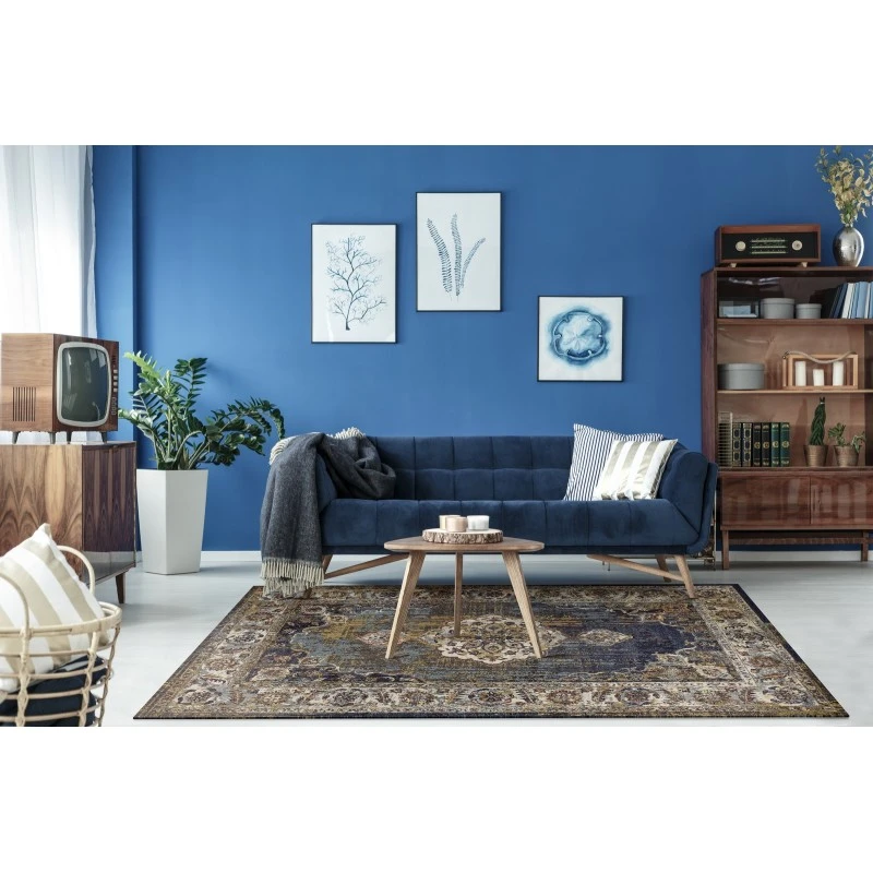 Kas Corsica 7853 Navy Delaney Area Rug 3'3"X 4'11"